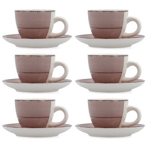 SET 6 TAZAS CAFE QUID VITA MORNING PEONIA 9CL